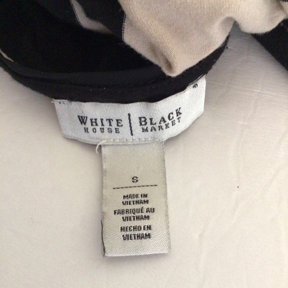 WHITE HOUSE BLACK MARKET STRIPED JERSEY TEE SHIRT SMALL - Picture 7 of 15